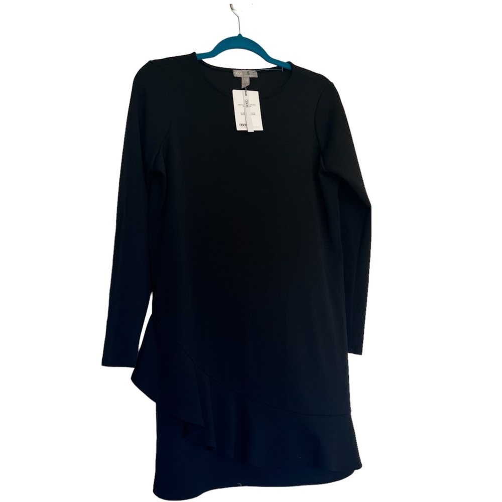 ASOS | black long sleeve sheath dress